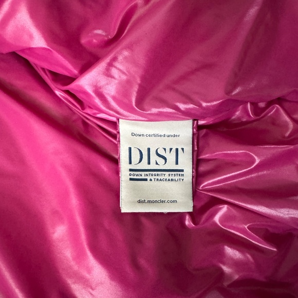 MONCLER FUSTET GIUBBOTTO Hooded Down Puffer Jacket Pink - Picture 9 of 12